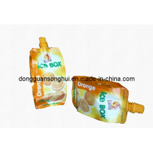 Saftbeutel / Liquid Bag mit Auslauf / Saft Plastiktüte